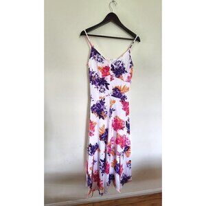 Bar III Vneck Sleeveless Floral Midi Dress Size 4